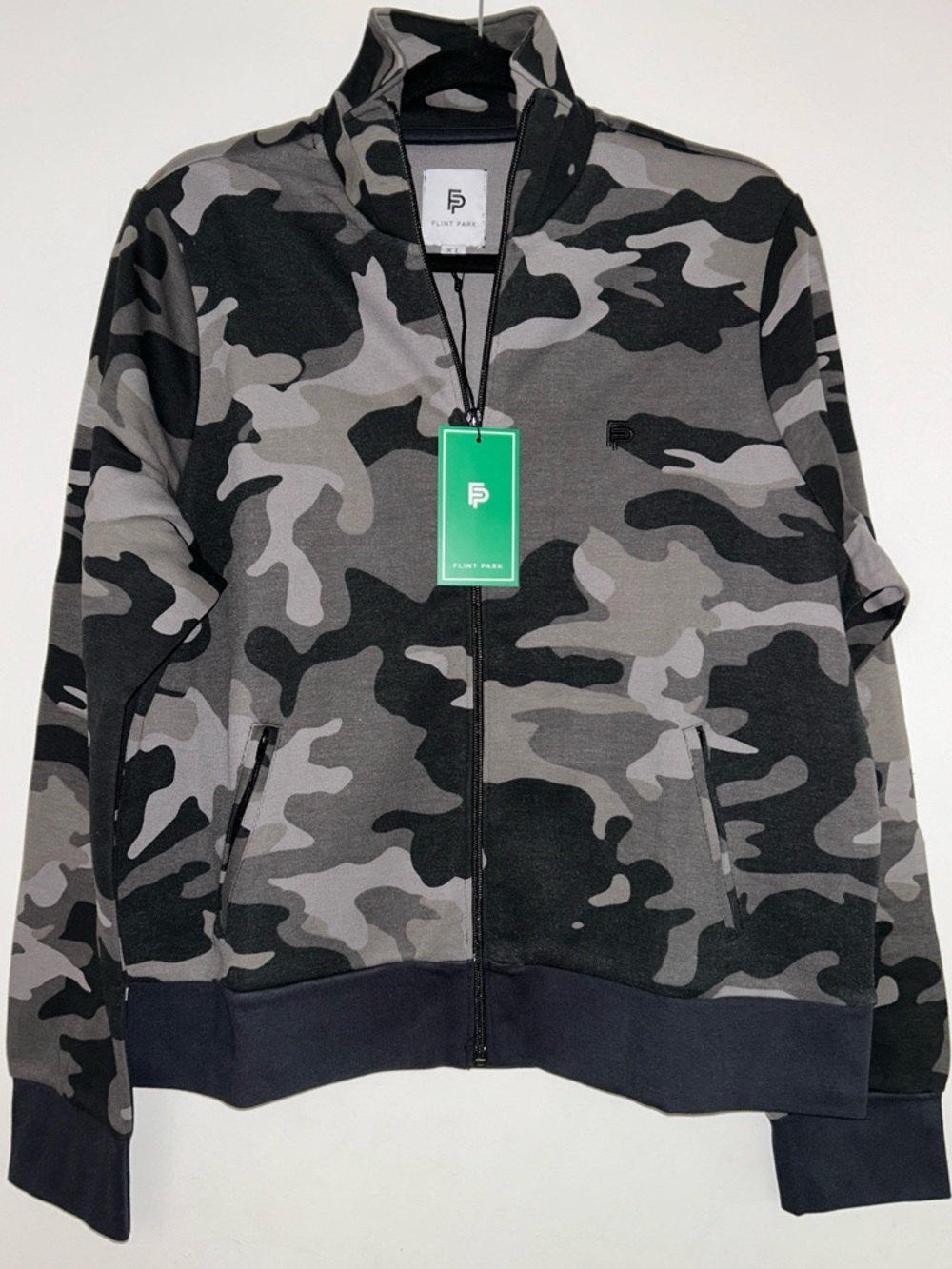 Flint Park Women’s Court Jacket In Black Camo XL NWT